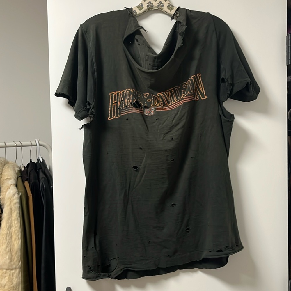 Distressed Harley Tee